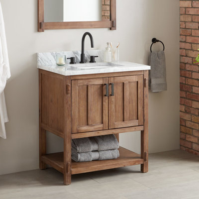 Find The Perfect 30 Inch Medium Wood Single Vanities Wayfair